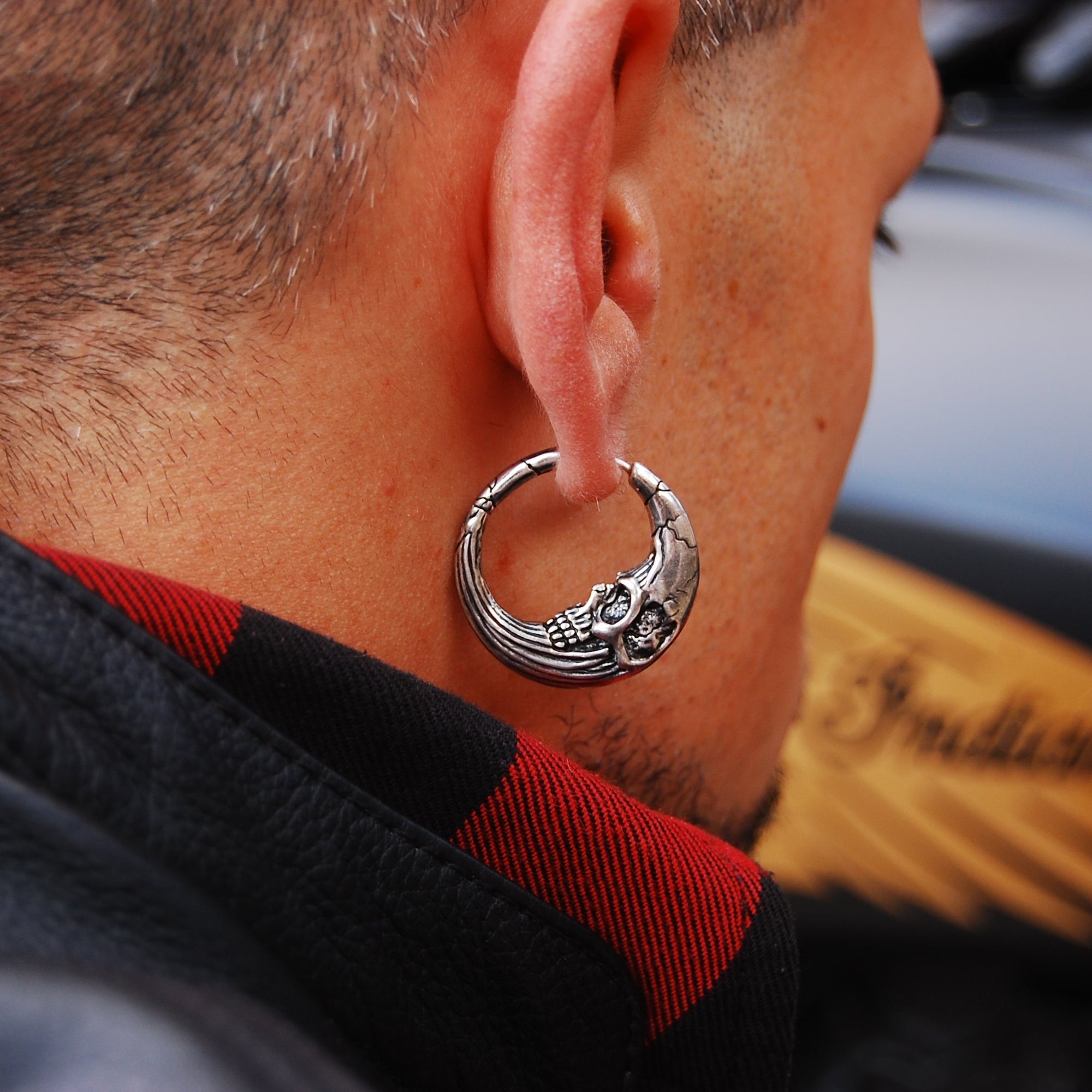 LUNAR SOLAR SKULLS EARRINGS