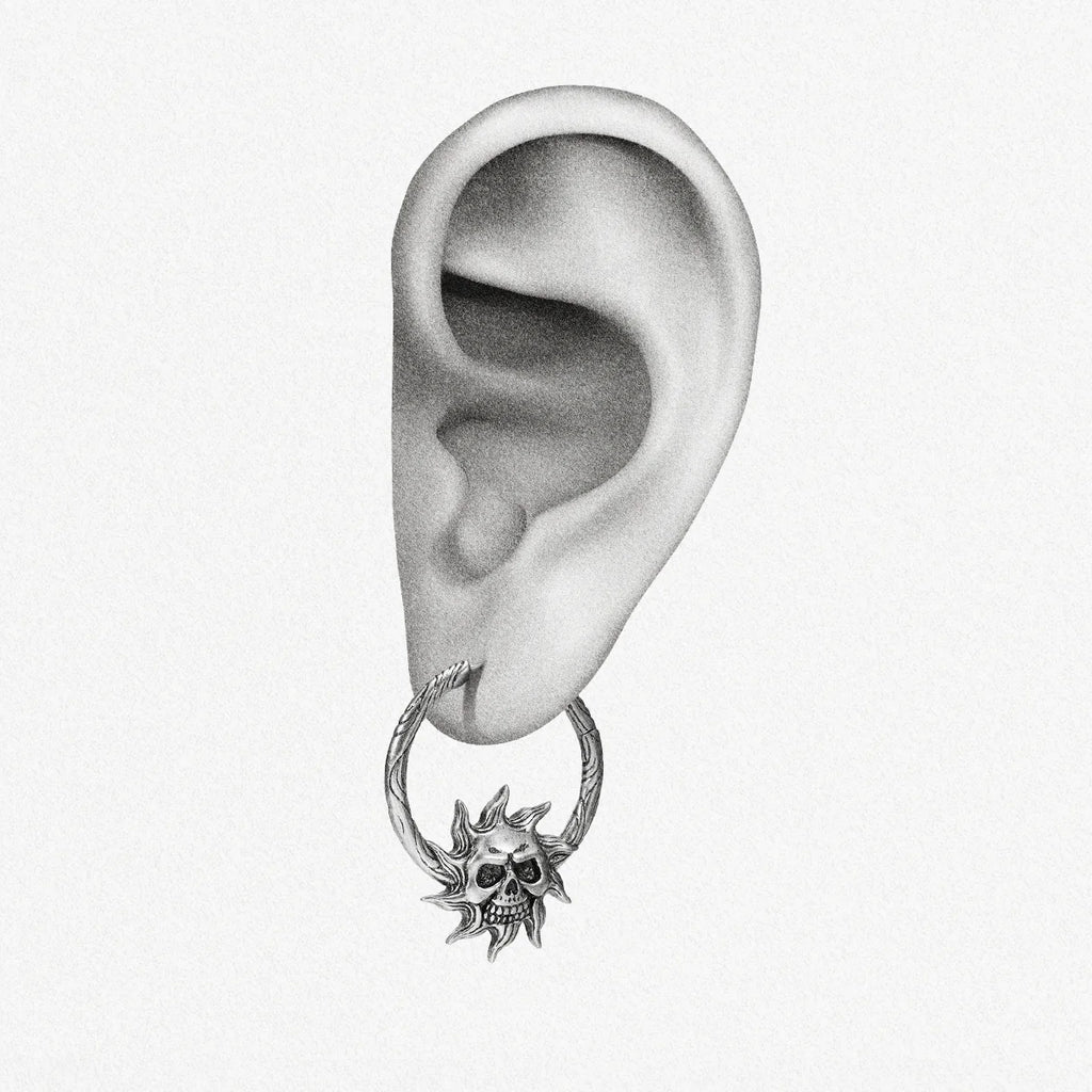 LUNAR SOLAR SKULLS EARRINGS